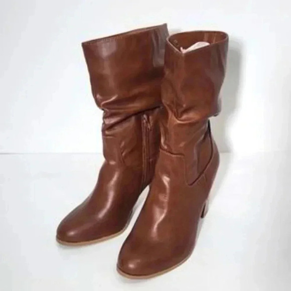 Style & Co Saraa Slouch Mid- Shaft Boot Woman Created for sazi 11 M Brown - Picture 4 of 5